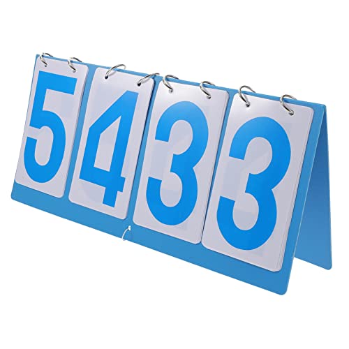 KOMBIUDA Convenient Sports Scoreboard Four-Position Scorer for Basketball Indoor Scoreboard Stand Portable Flip