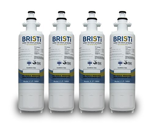 Bristi 9690 Refrigerator Water Filter, Compatible with LG Models LT700P, ADQ36006101, ADQ36006102 & Replacement for Kenmore Models 9690, 46-9690 - Refrigerators LP-1400P 4 PACK