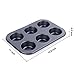 Choppie Muffin Tin, Premium Quality Tinplate Nonstick Muffin Pan 6 Cup, Perfect Result Mini Cupcake Pan 2-Pack, Metallic Professional Small Muffin Tins, Durable Standard Mini Muffin Pan Quick Release