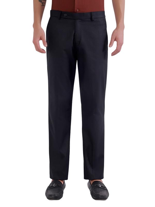 Image of TAHVO Men's Slim Fit Linen Tailored Trousers