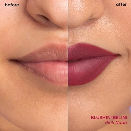 Image of Nykaa Superlight Lip Cloud Airy Mousse Matte Liquid Lipstick for Lip & Cheek - Blushin Belini (5ml)