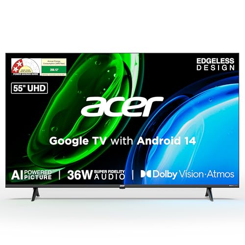 acer 139 cm (55 inches) Ultra I Series 4K Ultra HD Smart LED Google TV AR55UDGGU2875BD acer 139 cm (55 inches) Ultra I Series 4K Ultra HD Smart LED Google TV AR55UDGGU2875BD