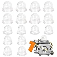 XPOOP 16 Stück Zündkapsel Primer Pumpe, Vergaser Primerkolben, Kraftstoffpumpe, Transparent, Gasbetrieben, Trimmer, Pumpe, Trimmer