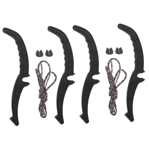 HANABASS Snowboard Handlebar Accessories 2 Sets of Plastic Brake Handles Sleds Brake Lever Anti-Slip for Outdoor Skiing