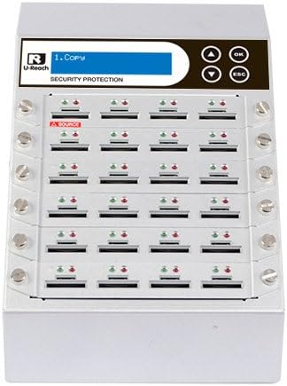U-Reach Intelligent 9 Series (SD924S) - Silver Standard 1-23 Target SD/mSD Flash Memory Duplicator