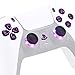 eXtremeRate Leuchttaste DTF LED Kit Für ps5 Controller BDM-010 & BDM-020 Ersatz D-Pad Tasten Knöpfe Thumbsticks Richtungstasten Share-/PS-Taste 7 Farben 9 Modi Klassische Symboltasten-Schwarz