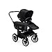 Bugaboo Donkey 2 Mono Baby Stroller, Foldable Stroller, Converts into Twin Side-by-Side Sibling Stroller, from Birth Baby Stroller, Infant Stroller, Multiple Seat Positions, Black