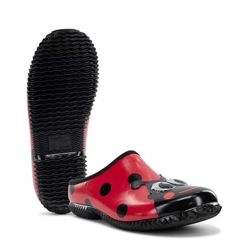 Image of Western Chief Women's Neoprene Waterproof Insulated Rubber Garden Clogs | Ladies footwear with warm lining, removable EVA comfort insole, and easy rinse self-cleaning outsole for wet weather chores
