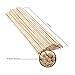 Palitos de Madera Redondos Pack de 60 Madera Manualidades (30cm x 6mm)