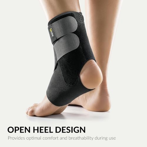 Image of BraceUP Ankle Brace - Relieve Pain, Enhance Stability for Foot Pain, Sprained Ankle, Achilles Tendonitis, Men and Women (Black)