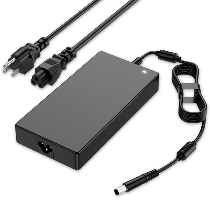 180W Laptop Charger for Dell Precision 7680 7670 7770 7780 7510 7520 7530, Alienware M15 R1 R2 R3, G