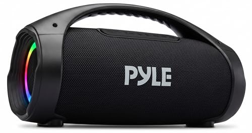 Pyle Wireless Portable Bluetooth Boombox Speaker – Rechargeable...