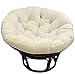 YEstge Cuscino per Sedia Papasan Rotondo Addensato, Cuscino per Sedile a Uovo Appeso a Altalena per Esterni Cuscino Imbottito per Sedia Impermeabile Imbottito per Interni all'aperto -Beige||40X40cm