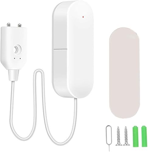 Alarma de fugas de agua, sensor de detección de agua, aplicación de soporte de registro de empuje, se puede instalar en la cocina, sala de estar,