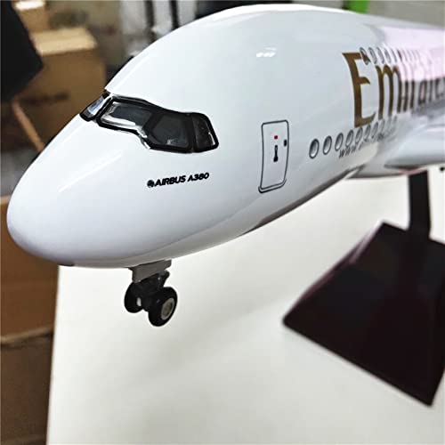 Avión de metal CLMJHG miniatura Airbus Thai Airways con luz LED 46cm 3