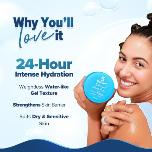 Image of Aqualogica Radiance + Dewy Sunscreen 50 g + 5 Barrier + Hydra Gel Moisturizer with Avocado & 5 Essential Ceramides - 200 g |SPF 50+ PA+++ for UVA /B & Blue Light Protection | 24-Hour Intense Hydration