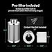 VIVOSUN 4 Inch Air Carbon Filter Smellines Control with Australia Virgin Charcoal for Inline Duct Fan, Grow Tent, Pre-filter Included, Reversible Flange 4