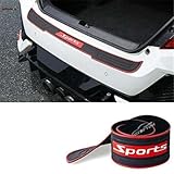 GZBFTDH Peças automotivas de borracha resistente a arranhões protetor de pára-choques traseiro para acessórios de carro SUV capa protetora universal guarnição traseira soleira feixe de porta-malas