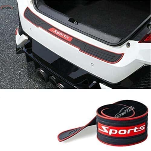 GZBFTDH Peças automotivas de borracha resistente a arranhões protetor de pára-choques traseiro para acessórios de carro SUV capa protetora universal guarnição traseira soleira feixe de porta-malas