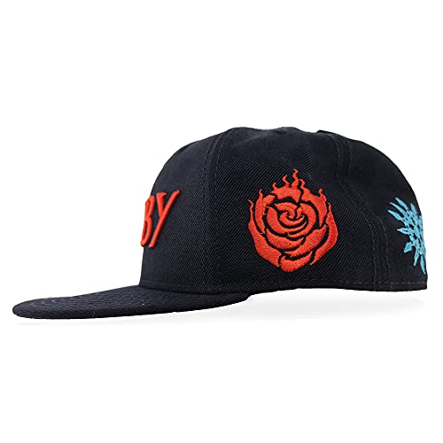 Bioworld Rwby Omni Embroidered Black Snapback Baseball Cap #TOP1