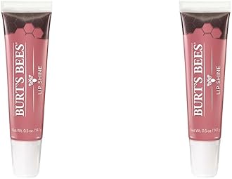 Burt's Bees100% Natural Moisturizing Lip Shine, Blush - 1 Tube (Pack of 2)