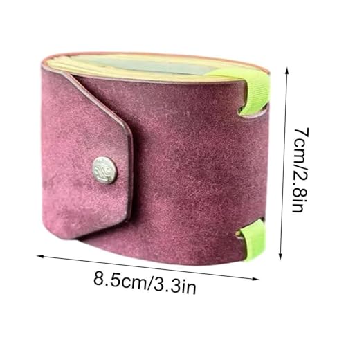 The Cash Wrap Wallet, Cash Wallets for Women, Leather Money Wallet Organizer, Handy Purse Bands with Magnetic Clasp (Green)2