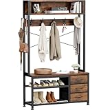 Lulive 6-in-1 Hall Tree with Bench