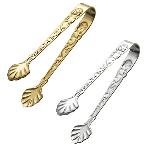 2Pack Rose Handle Sugar Tongs Cover