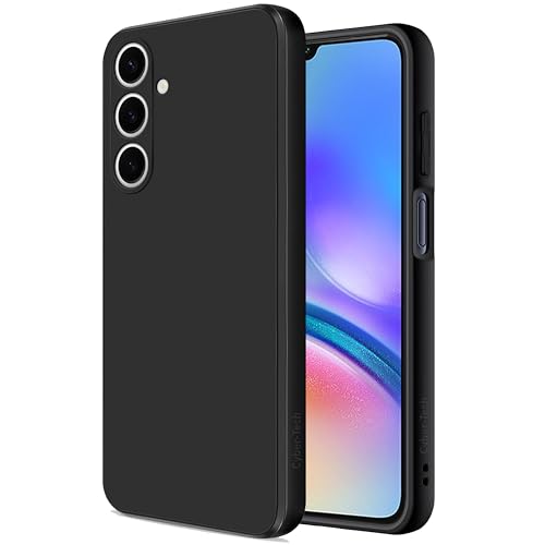 Cyber-Tech Case for Samsung Galaxy A05s, Thin Phone Case with Camera Protection Soft Interior Slim Fit Flexible TPU Back Cover for Galaxy A05s, Black