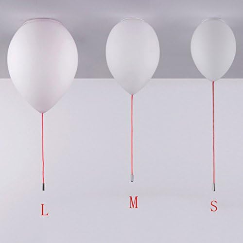 Jiuzhuo Minimalist Adorable White Balloon 1-Light Creative Flush Mount Ceiling Light Kids Lighting (Medium)