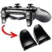eXtremeRate 2 Pairs Black L2 R2 Buttons Trigger Extenders for Playstation 4 PS4 JDM-030 Controller