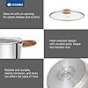 Daniks Oslo 10-Piece Stainless Steel Cookware Set with Glass Lids, Includes Saucepan and Frying Pan with Lid, Tri-Ply Bases for Even Heating, Induction Compatible, Dishwasher Safe, Bakelite Handles #5
