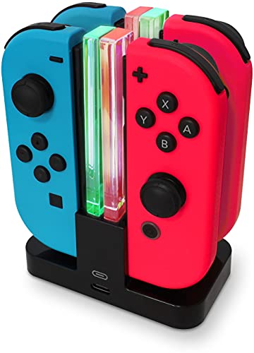Eaxus Ladestation für 4 Nintendo Switch Joy-Cons