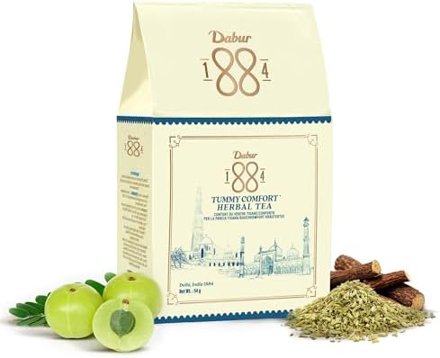 Dabur 1884 Herbals Tummy Comfort Tea | 54g |20 Wellness Tea Bags ...