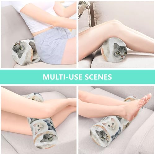 Almohada cilindro de espuma viscoelástica 17 pulg miniatura 7
