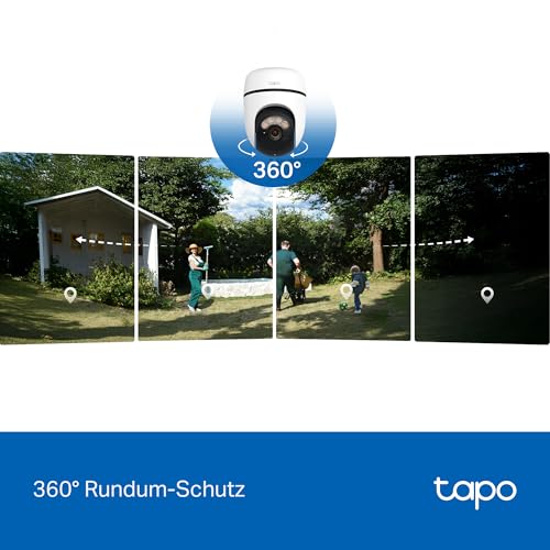 Tapo C630 KIT 360° Solar Überwachungskamera Außen mit Akku | 3K 5MP | Gratis KI-Erkennung | Farb- & IR-Nachtsicht | 24/7 Aufzeichnung… – Ansicht 5