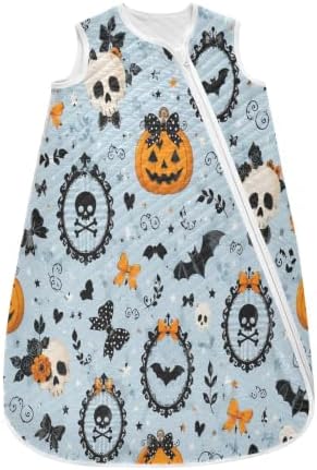 Kigai Happy Halloween Baby Sleep Sack Wearable Blanket Sleeping Bag 2-Way Zipper Soft Swaddle Transition Sack