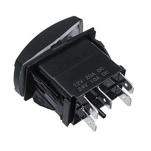 Mintice™ Car Vehicle 12V 20A Blue LED Light Rocker Toggle Switch 5Pin Bar Light - Image 6