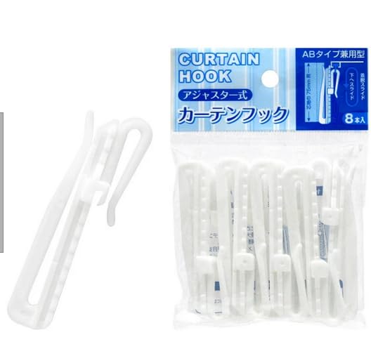 Amazon.co.jp: 【ABタイプ兼用型です】アジャスター式 カーテンフック 