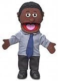 14' Calvin, Black Dad/Businessman, Hand Puppet
