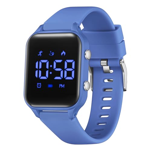 Image of LAVAREDO Kids Digital Watches for Boys Girls,Waterproof Sport Watch with Pedometer Stopwatch Vibration Alarm for Ages 5-13,No App Fitness Tracker Watch for Kids Teens Birthday Gifts