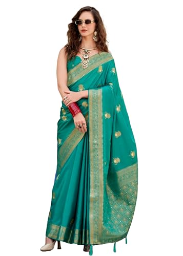 Sari traditionnel pour fonction religieuse en soie fluide taille 6
