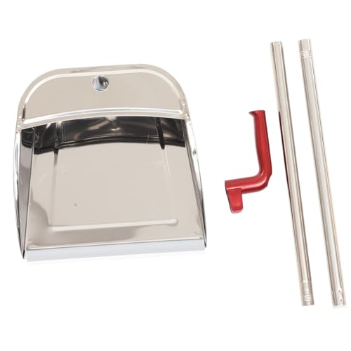 DOITOOL 加厚不??ダストパン 抗錆ゴミシャベル 大容量ハンドル付き 家用掃除用品 キッチンやオフィスのほこり取りに 快適操作で持ち運び