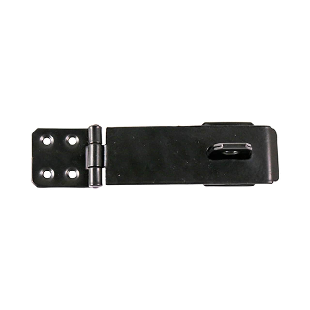 Hasp & Staple Safety Pattern Black - 6"