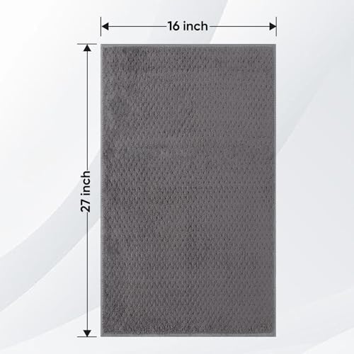 HOMEXCEL Gym Towels 3 Packs, (16x27 inches) Highly Absorbent Yoga Towel, Ultra Soft Hand Towels for Daily Use, Fast Drying Microfiber Workout Towels for Gym, Spa, Fitness, Camping, Hotel