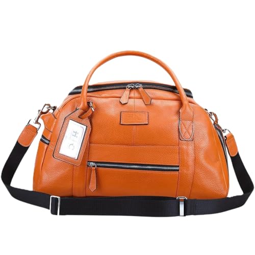 Handcrafted Full-Grain Leather Luxury Duffel Bag | Unisex Stylish, Durable & Spacious Bag | This leather travel, gym, Office Trip & weekend duffel bag is the Ideal Gift for a Wedding & Birthday