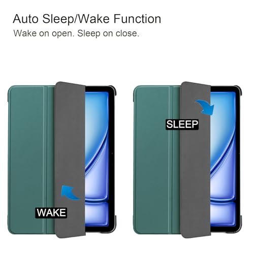 Lobwerk Etui do Apple iPad Air 13 2024 M2 pokrowiec ochronny pokrowiec z funkcj? stojaka i funkcj? automatycznego u?pienia/budzenia