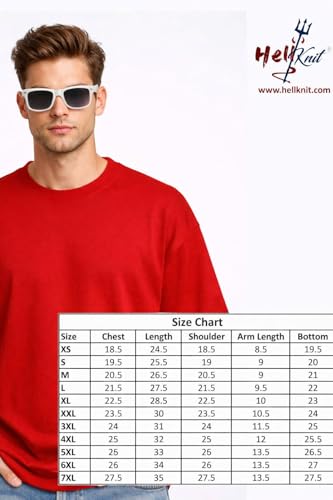 Image of Men's Oversized T-Shirt, Cotton Blend, Soft Fabric, Crew Neck, Short Sleeve