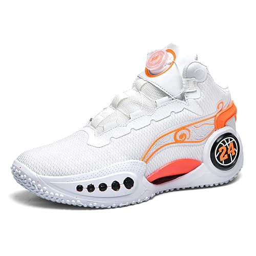 Image of Men's High-Top Basketball Shoes Anti-Slip and Wear-Resistant Soles Running Shoes Graffiti Design Fashionable Sports Shoes
