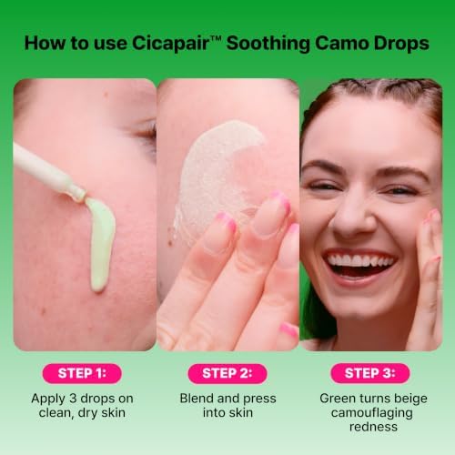 Dr.Jart+ Cicapair Tiger Grass Camo Drops Tinted Serum with Centella Asiatica | Redness Corrector for Face| Korean Skin Care Makeup Hybrid, 1.01 Fl Oz — view 6